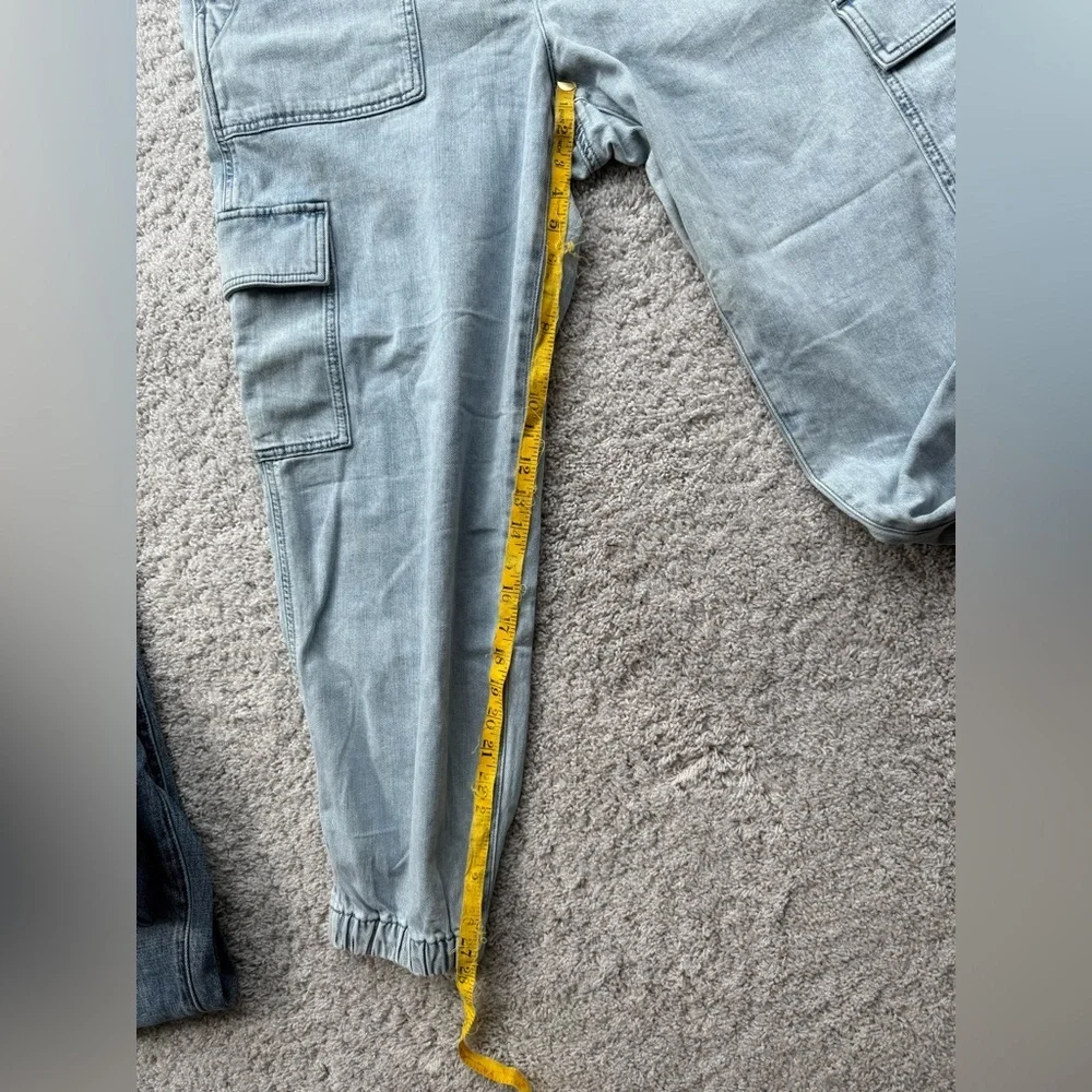 J.crew Factory Lightweight drapey cargo jogger jean Size 33 - Picture 4 of 6